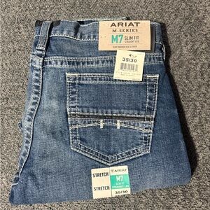 Ariat Men's M7 Blue Slim Fit Jeans